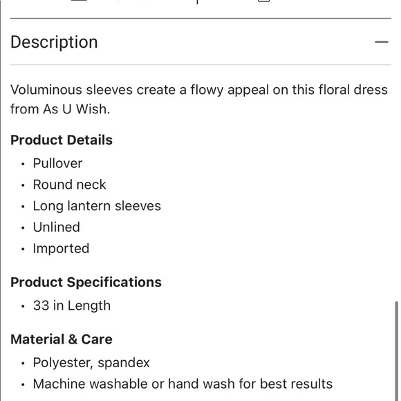 As U Wish Dress, size XL (juniors), NWT - Picture 14 of 14